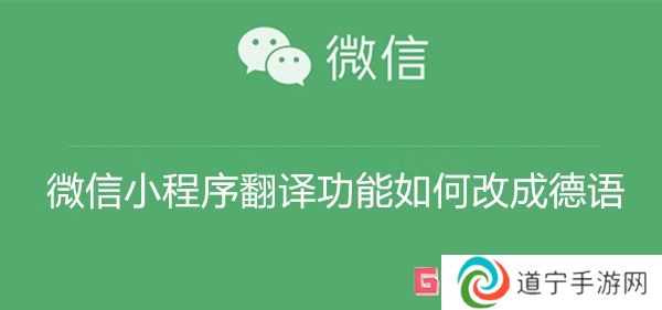 微信小程序翻譯功能如何改成德語 微信小程序翻譯功能改成德語教程