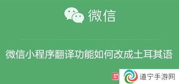 微信小程序翻譯功能如何改成土耳其語 微信小程序翻譯功能改成土耳其語教程